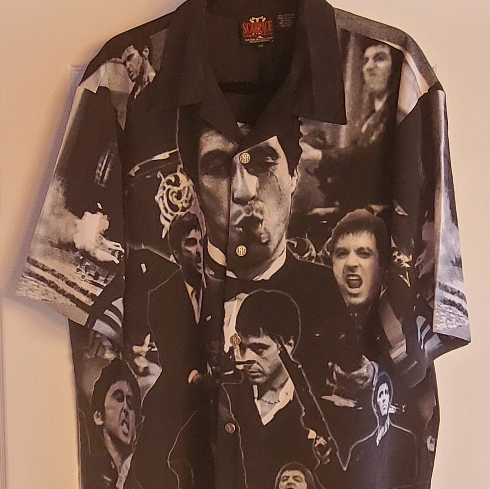 Scarface button down shirt